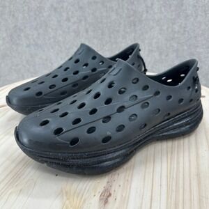 Kane Revive Shoes Men's Size 11 Black Active Recovery Vented Rubber Slip On